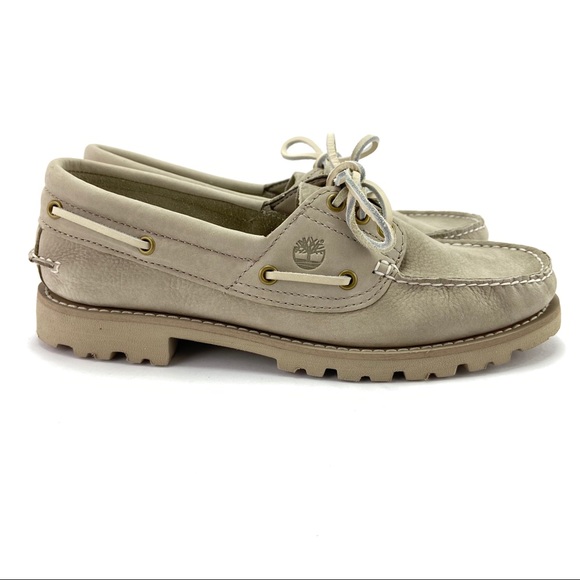 Timberland Women's Noreen Lite Taupe Boat Shoes - Picture 2 of 8